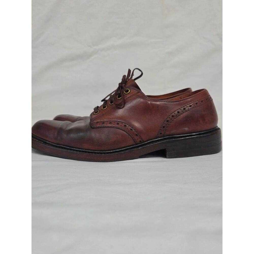 Vintage L.L. Bean Men's Cognac Leather Oxfords 7.5